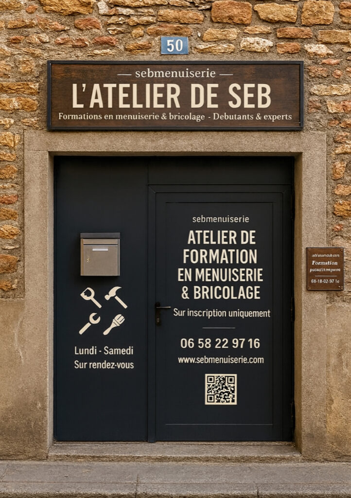 La devanture de L’Atelier de Seb, rue de Constantine